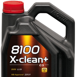 Motul 5L Synthetic Engine Oil 8100 5W30 X-CLEAN Plus