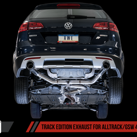 AWE Tuning VW MK7 Golf Alltrack/Sportwagen 4Motion Track Edition Exhaust - Polished Silver Tips