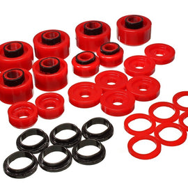 Energy Suspension 99-07 Ford F-250/F-350 SD 2/4WD Crew Cab Body Mount Set - Red