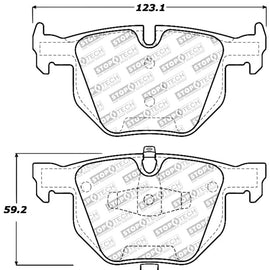 StopTech Performance 06 BMW 330 Series (Exc E90) / 07-09 335 Series Rear Brake Pads