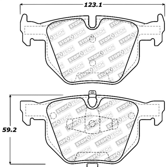 StopTech Performance 06 BMW 330 Series (Exc E90) / 07-09 335 Series Rear Brake Pads