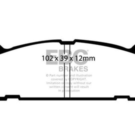 EBC 91-96 Ford Escort 1.8 Greenstuff Rear Brake Pads