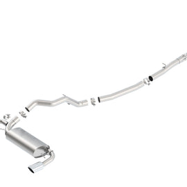 Borla 16-17 Ford Focus RS 2.3L MT Round Angle-Cut Tips Split Rear Exit ATAK Catback Exhaust