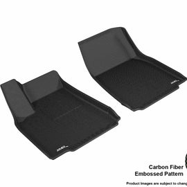 3D MAXpider 2016-2020 Tesla Model X Kagu 1st Row Floormat - Black