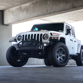 DV8 Offroad 18-23 Jeep Wrangler JL / 20-23 Jeep Gladiator JT FS-7 Mid-Width Winch Front Bumper