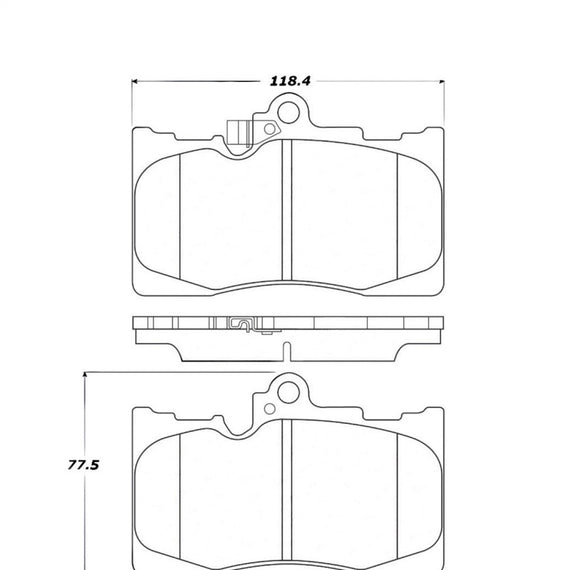 StopTech Street Touring 06 Lexus GS300/430 / 07-08 GS350 Front Brake Pads