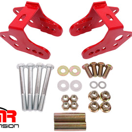 BMR 79-04 Ford Mustang Control Arm Relocation Bracket - Red