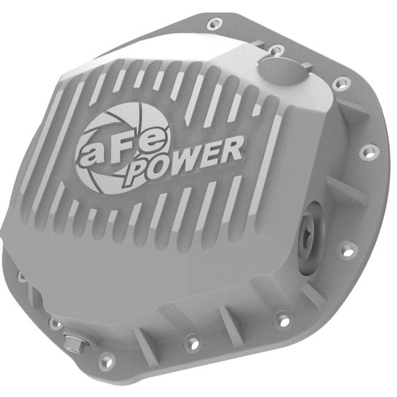 aFe Power Pro Series Rear Differential Cover Raw w/ Machined Fins 14-18 Dodge Ram 2500/3500