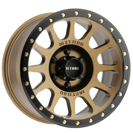 Method MR305 NV 18x9 -12mm Offset 6x5.5 108mm CB Method Bronze/Black Street Loc Wheel