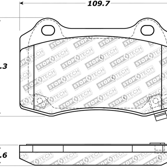 StopTech Street Touring 10+ Camaro Rear Brake Pads