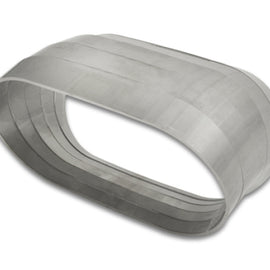 Vibrant Vertical 304 SS Nominal 3 in. Oval / 3.10 in. Centerline Radius, 9 degree per cut -Set of 5