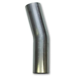 Vibrant 2.5in O.D. T304 SS 15 deg Mandrel Bend 5in x 5in leg lengths (3.5in Centerline Radius)