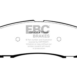EBC 00-02 Ford Excursion 5.4 2WD Extra Duty Rear Brake Pads