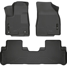 Husky Liners 14 Toyota Highlander Weatherbeater Black Front & 2nd Seat Floor Liners