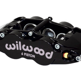 Wilwood Caliper-Narrow Superlite 6R-LH - Black 1.62/1.12/1.12in Pistons 1.25in Disc