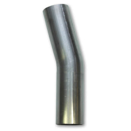 Vibrant 4in OD T304 SS 15 Deg Mandrel Bend 5in Leg Length (6in Centerline Radius)