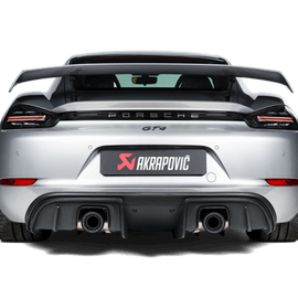 Akrapovic 2020+ Porsche Cayman GT4 (718) Slip-On Race Line (Titanium) (Req Tips / Option 2)