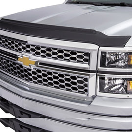 AVS 15-18 Chevy Silverado 2500 Aeroskin II Textured Low Profile Hood Shield - Black