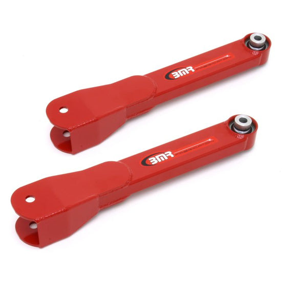 BMR 10-15 5th Gen Camaro Rear Non-Adj. Trailing Arms w/ Spherical Bearings - Red