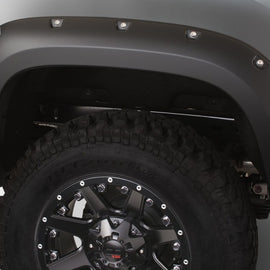 Bushwacker 15-18 GMC Canyon (Excl. ZR2) Fleetside Pocket Style Flares 2pc 74.0in Bed - Black