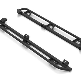 N-Fab Trail Slider Steps 16-20 Toyota Tacoma Crew Cab All Beds - SRW - Textured Black