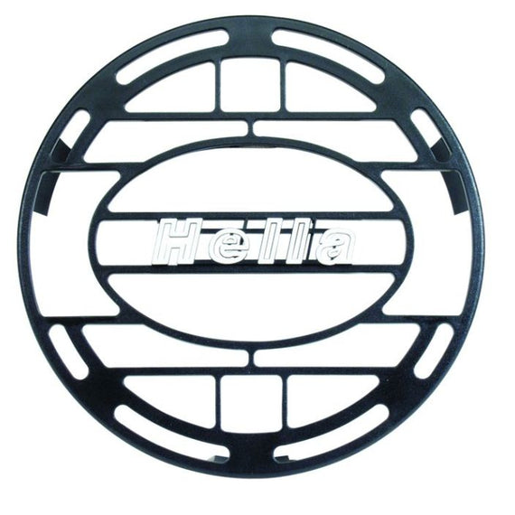 Hella Stone Shield Round Plastic Black Hella Logo Light Cover