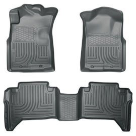 Husky Liners 05-13 Toyota Tacoma WeatherBeater Combo Grey Floor Liners