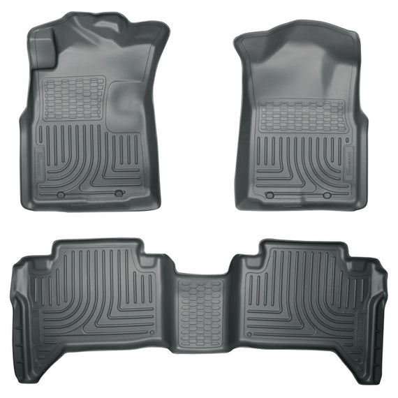 Husky Liners 05-13 Toyota Tacoma WeatherBeater Combo Grey Floor Liners