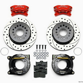 Wilwood Forged Dynalite P/S P-B Kit Drilled-Red Chevy 12 Bolt w/ C-Clips