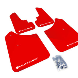 Rally Armor 03-08 Subaru Forester Red UR Mud Flap w/ White Logo