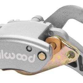 Wilwood Caliper-MC4 Mechanical-R/H - Silver No Logo 1.19in Piston .81in Disc