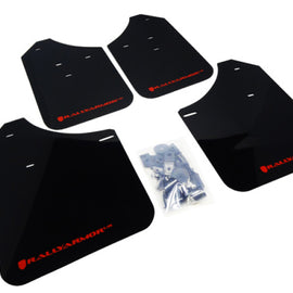 Rally Armor 02-07 Subaru WRX/STI/RS/2.5i (Wagons Req. Mod.) Black UR Mud Flap w/Red Logo