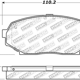 StopTech Street Touring 90-93 Mazda Miata Front Brake Pads D525