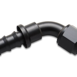 Vibrant Push-On 60 Degree Hose End Elbow FittingSize -6AN
