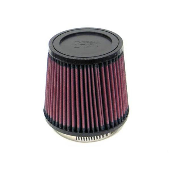 K&N Filter Universal Rubber Filter 3.75in Flange ID / 5.375in Base OD / 4.375in Top OD / 5in Height