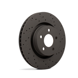 Hawk Talon 2005 Saab 9-2X Aero Drilled and Slotted Front Brake Rotor Set