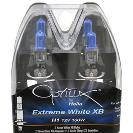 Hella Optilux H1 100W XB Extreme White Bulbs (Pair)