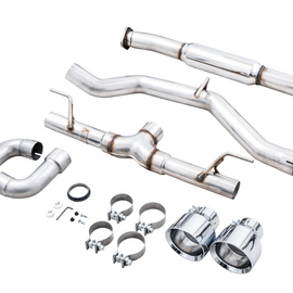 AWE Subaru BRZ/ Toyota GR86/ Toyota 86 Track Edition Cat-Back Exhaust- Chrome Silver Tips