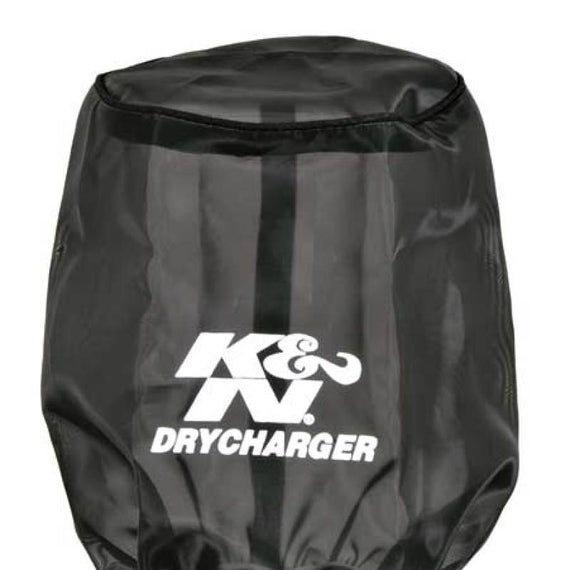 K&N Drycharger Air Filter Wrap Round Tapered Black 5.375in Base ID x 4.375in Top ID x 7 H