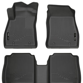 Husky Liners 14-18 Nissan Sentra Weatherbeater Black Front & 2nd Seat Floor Liners