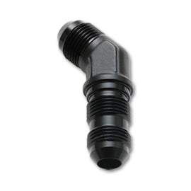 Vibrant -8AN Bulkhead Adapter 45 Degree Elbow Fitting - Anodized Black Only