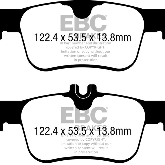 EBC 17-21 Honda Civic Hatchback Redstuff Rear Brake Pads
