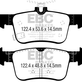 EBC 2016+ Honda Civic Coupe 1.5L Turbo Ultimax2 Rear Brake Pads