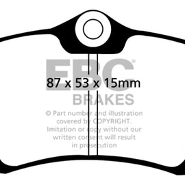 EBC 10-13 Audi A3 2.0 TD Greenstuff Rear Brake Pads
