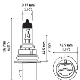 Hella 9007 HB5 12V 65/55W Halogen Bulb PX29t