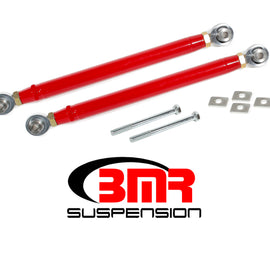 BMR 16-17 6th Gen Camaro Rear Double Adj. Rod Ends Toe Rods - Red