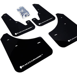 Rally Armor 04-09 Mazda3/Speed3 Black UR Mud Flap w/ White Logo