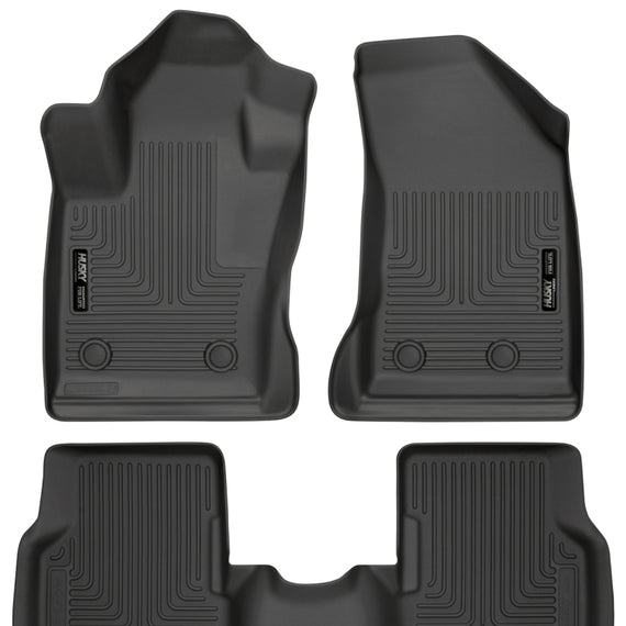 Husky Liners 2017 Jeep Compass Weatherbeater Black Front & 2nd Seat Floor Liners