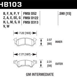 Hawk HP+ Street Brake Pads