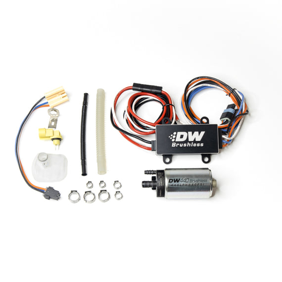 DeatschWerks DW440 440lph Brushless Fuel Pump w/ PWM Controller & Install Kit 2015+ Ford Mustang GT